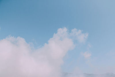 Low angle view of clouds in sky