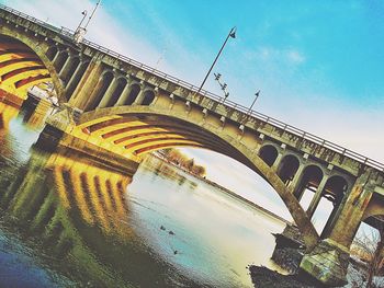 Low angle view of historical building