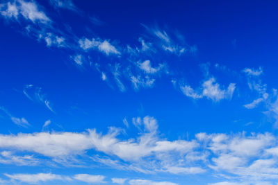 Low angle view of clouds in sky