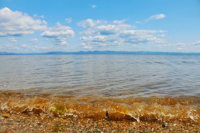 Scenic view of sea against sky