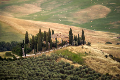 Rolling hills in tuscany, italy taken in may 2022