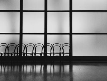 Empty chairs in waiting room