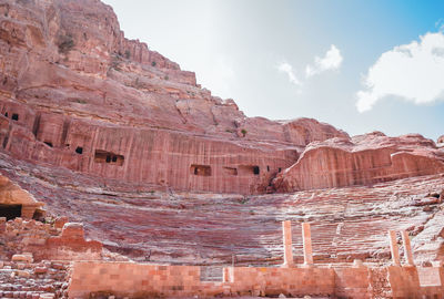 View of rock formations