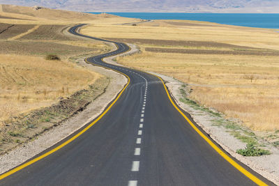 Road passing through land