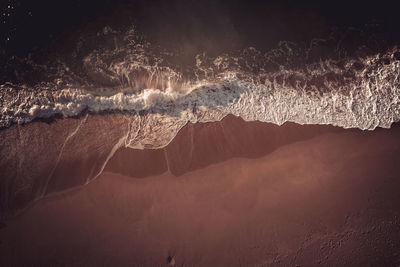 Algarve beach from aerial view