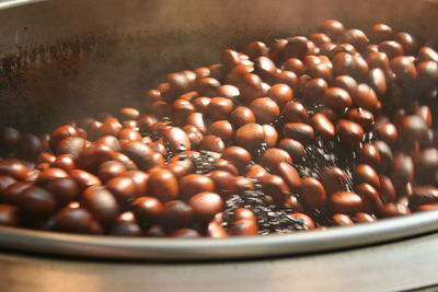 Traditional roasting chestnuts.