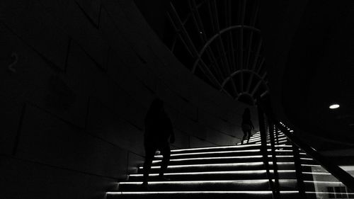 Staircase at night