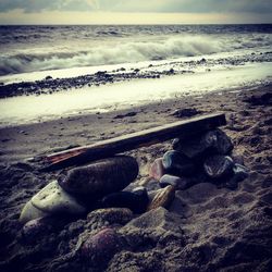 Rocks on beach