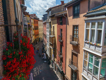 A view of cuchilleria street, in the old center of vitoria