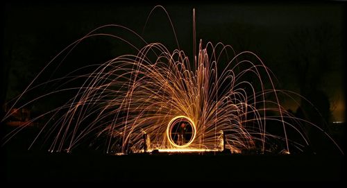 Light trails at night