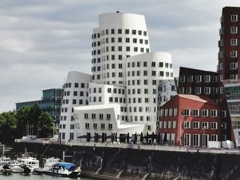 Buildings against sky in city