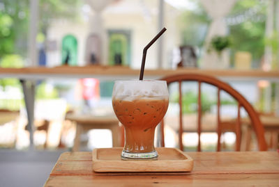 Close-up of drink on table