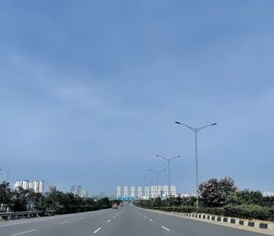 Street against sky