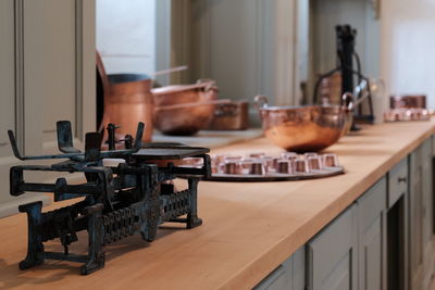 Close-up of kitchen on table at home