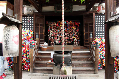 Clothes for sale at market stall