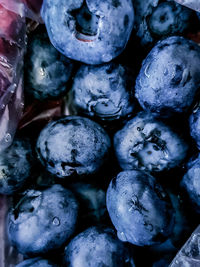 Full frame shot of blueberries