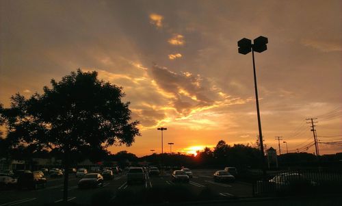 Road at sunset