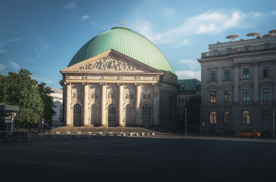 Low angle view of historical building