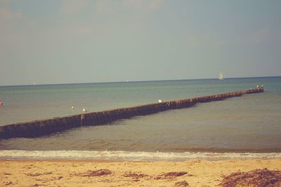 Scenic view of sea against sky