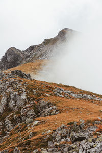 Scenic view of mountain against sky