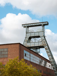 Low angle view of building against sky