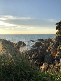 Scenic view of sea against sky