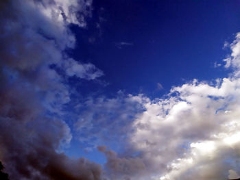 Low angle view of clouds in sky