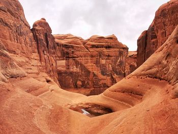 View of rock formations