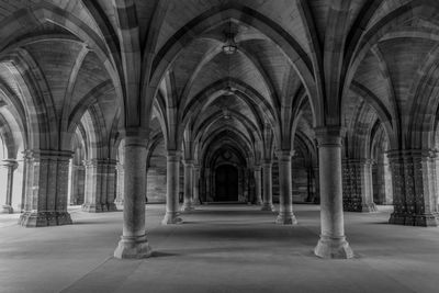 Columns in corridor