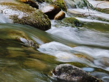 River flowing through rocks