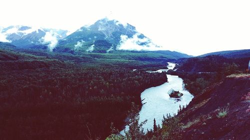 Scenic view of mountains