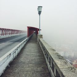 Bridge against clear sky