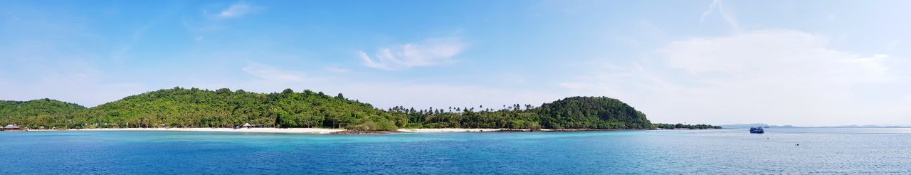 Panoramic shot of sea against sky