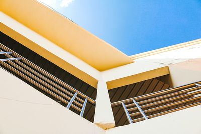 Low angle view of building against clear sky