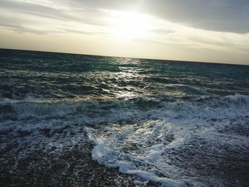 Scenic view of sea against sky