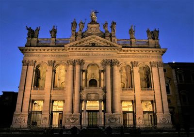 Low angle view of historical building