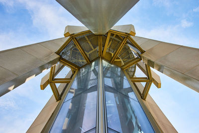 Low angle view of built structure against sky