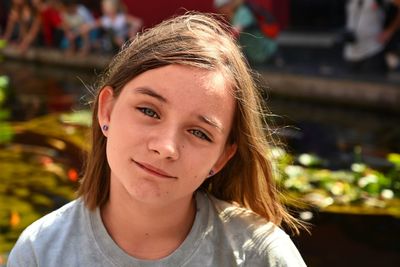 Close-up portrait of a girl