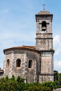 Low angle view of historic building against sky