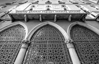 Low angle view of historical building