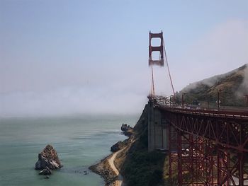 View of golden gate bridge against sky