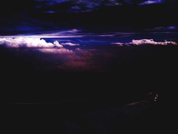 Full frame shot of dramatic sky at sunset