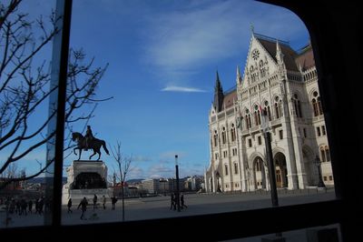 Low angle view of historical building against sky