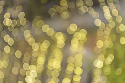 Defocused image of illuminated lights