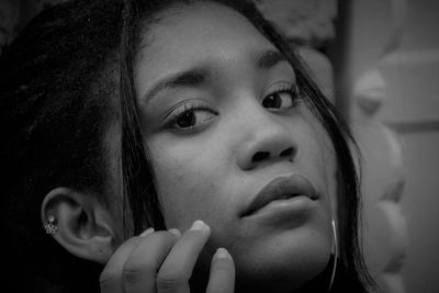 Close-up portrait of girl