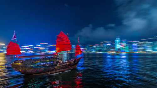 Boats in sea