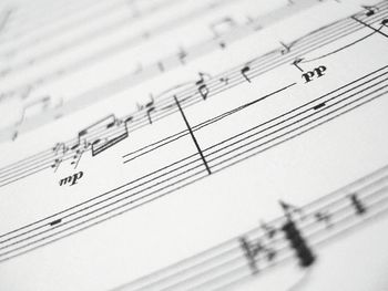 Close-up of piano keys