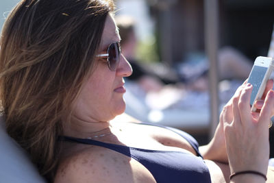 Close-up of woman
