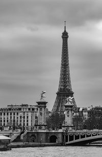 Buildings in city against sky