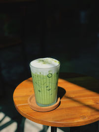 Close-up of drink on table